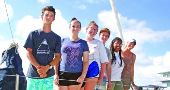 Students anchor in WB halfway through sailing voyage
