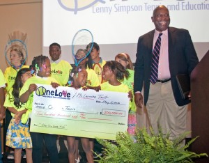 Lenny Simpson’s One Love Tennis foundation received a $200,000 donation from the McLemore Trust charitable foundation on May 5. Staff photo by Emmy Errante.