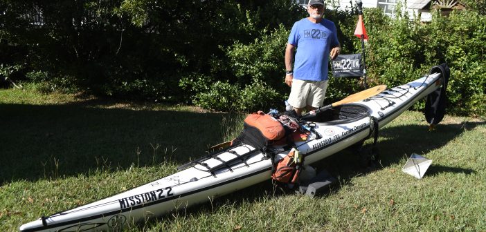 Veteran kayaks through WB on months-long mission to educate on military ...