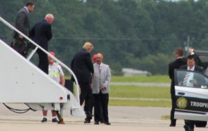 Bill -Trump shaking hands Close up